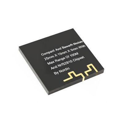 Module Bluetooth compact et puissant 25mm X 15mm X 5mm avec une portée maximale de 100M et chipset Nrf52810 de Nordic