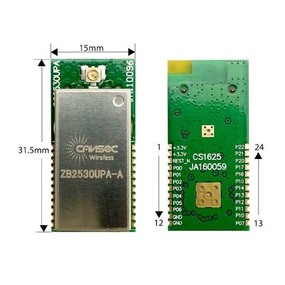 Module Zigbee CC2530 ZB2530UPA-A de Ti d'antenne de carte PCB avec l'amplificateur de puissance