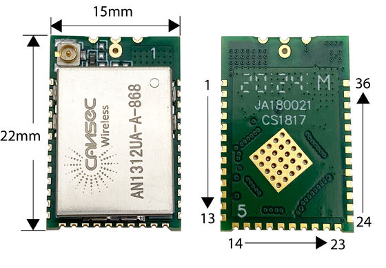 Puissance du module 434/470/868/915MHz 13dBm TX de gigahertz de bits du TI CC1312 IoT AES 256 sous